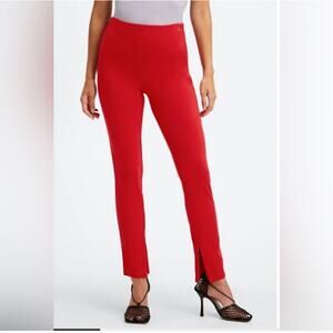 Fabletics NWT 24/7 Red Skinny Pant Zipper Ankle Full Length High Rise M $89MSRP